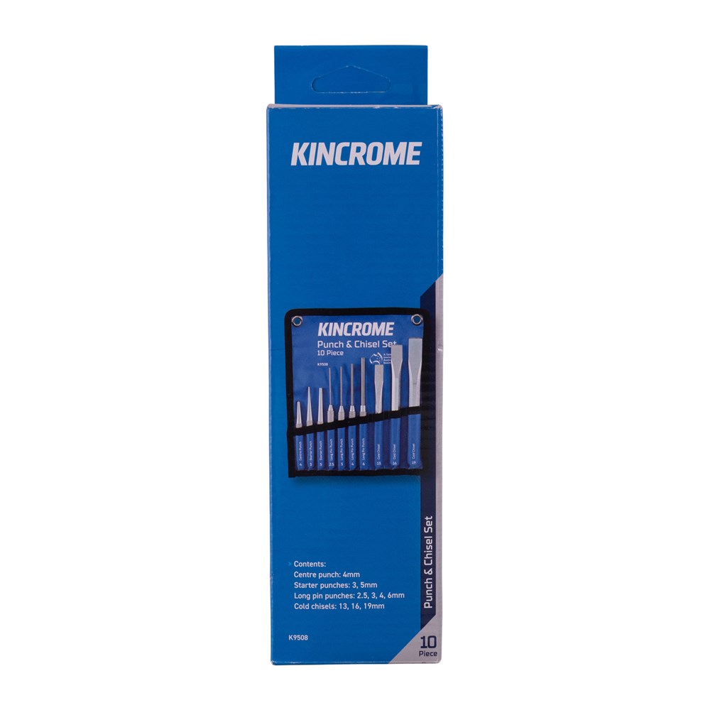 Kincrome K9508 Punch & Chisel Set 10 Piece - Image 2