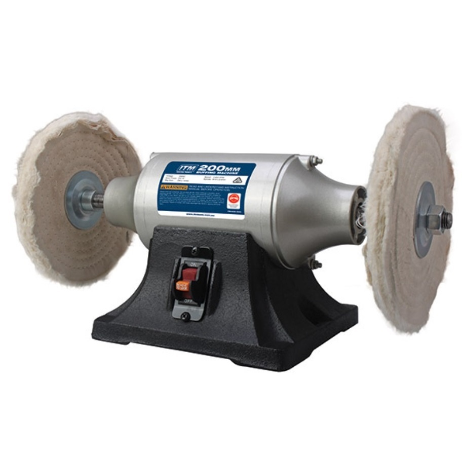 ITM TM402-200 550W 8" 200mm Buffer - Industrial Buffing Machine
