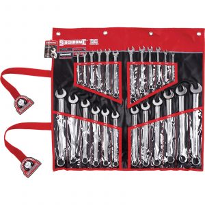 Sidchrome SCMT22104 24 Piece ROE Ring & Open End Spanner Set - Metric & AF