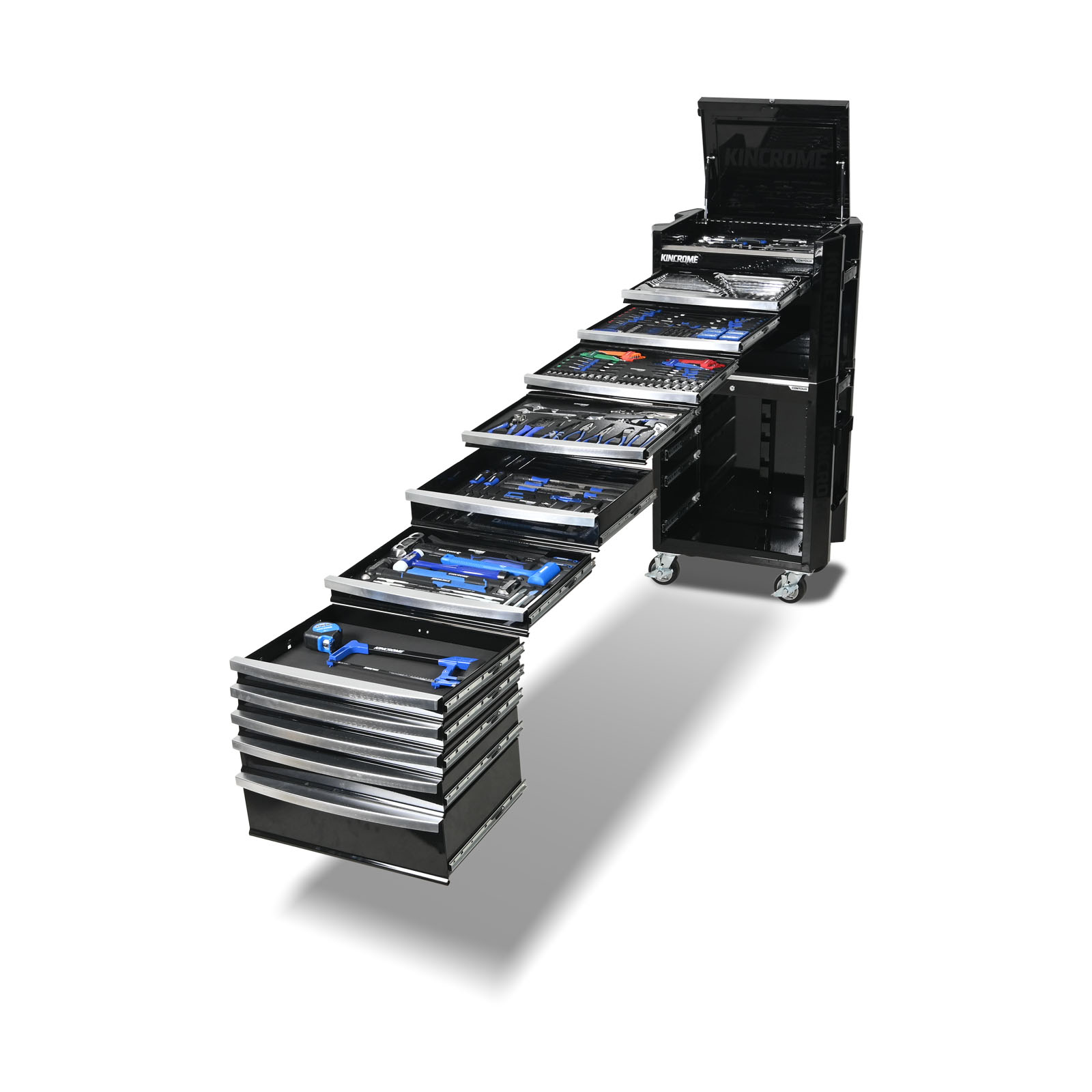 Kincrome K1952B CONTOUR® Professional Workshop Tool Kit 471 Piece 11 Drawer 29” Black