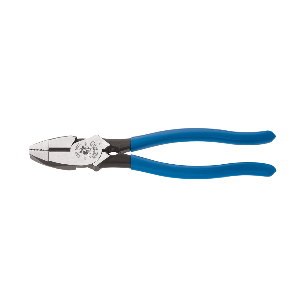 KLEIN Tools A-D2000-9NETH Hi Leverage Lineman's Pliers, Bolt Thread-Holding 9" 238 mm - Made in USA