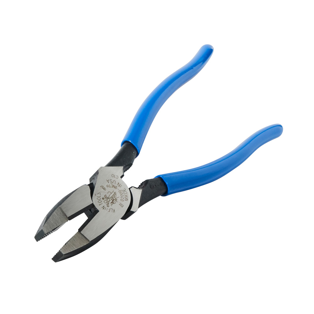KLEIN Tools A-D2000-9NETH Hi Leverage Lineman's Pliers, Bolt Thread-Holding 9" 238 mm - Made in USA - Image 3