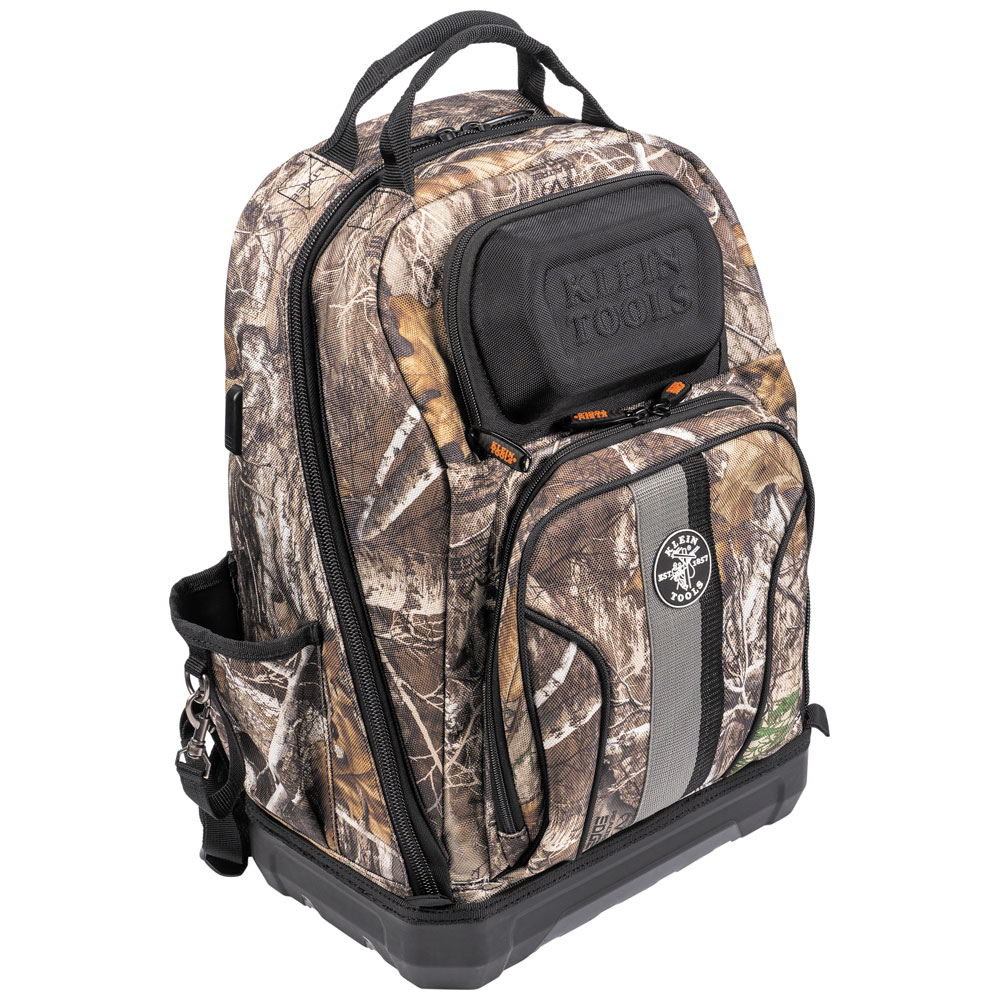 KLEIN Tools A-62800BPCAMO Tradesman Pro™ XL Tool Bag Backpack, 40 Pockets, Camo Image