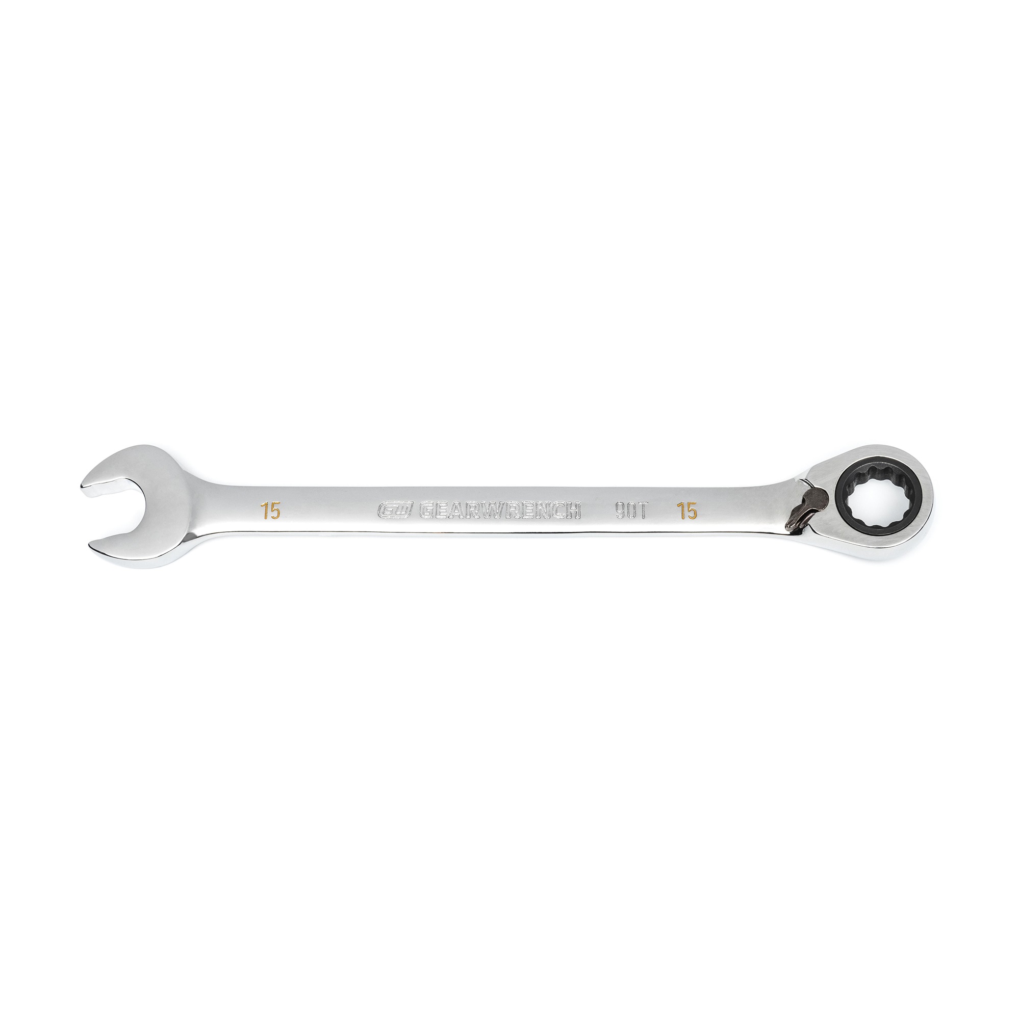 GEARWRENCH 86615 90 Tooth Reversible Combination Ratcheting Wrench Spanner 15mm 90T Image