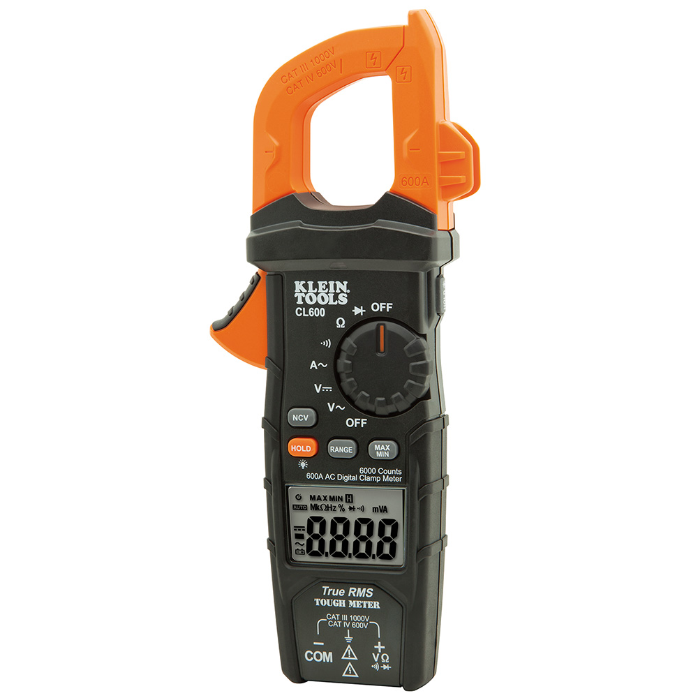KLEIN Tools A-CL600 Digital Clamp Meter, True RMS, AC Auto-Ranging, 600 Amp - Image 2