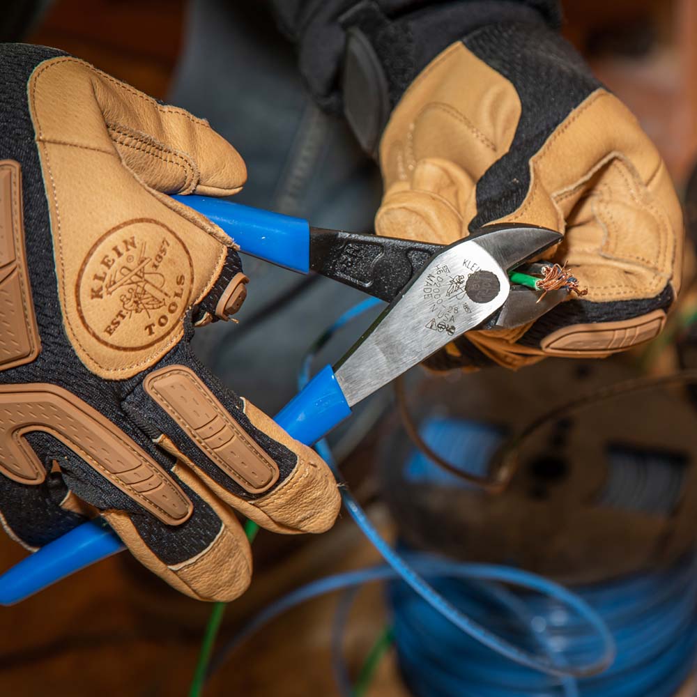 KLEIN Tools A-D2000-28 Diagonal Cutting Pliers, Heavy-Duty, High-Leverage, 8" 20.5 cm - Made in USA - Image 9