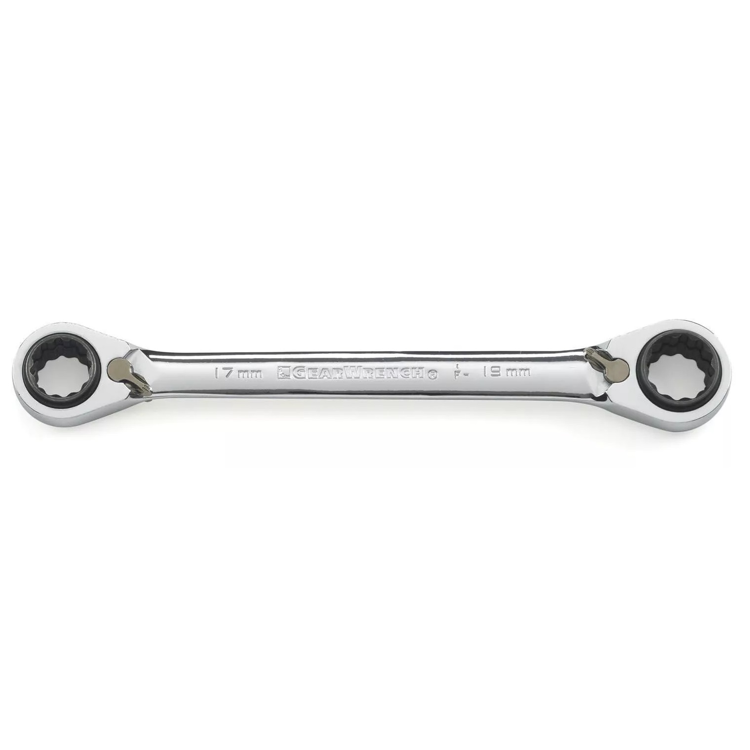GEARWRENCH 85212 QuadBox Double Box Ratcheting Spanner Wrench Metric - 16mm, 17mm, 18mm, 19mm Image
