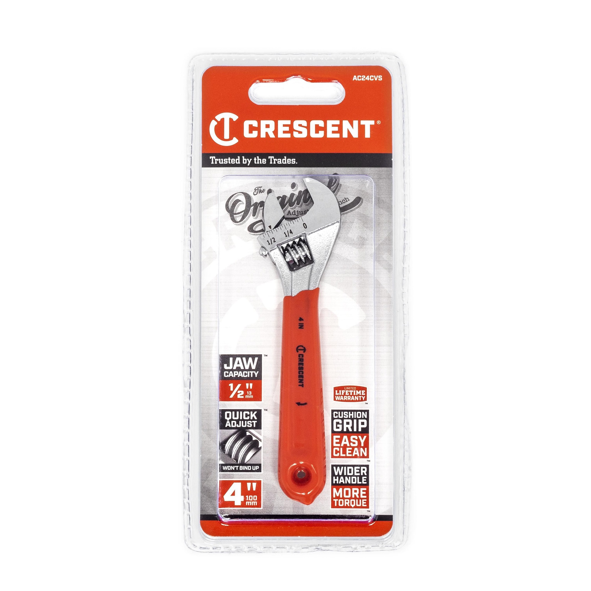 CRESCENT AC24CVS 100mm 4" Adjustable Wrench Cushion Grip - Image 2