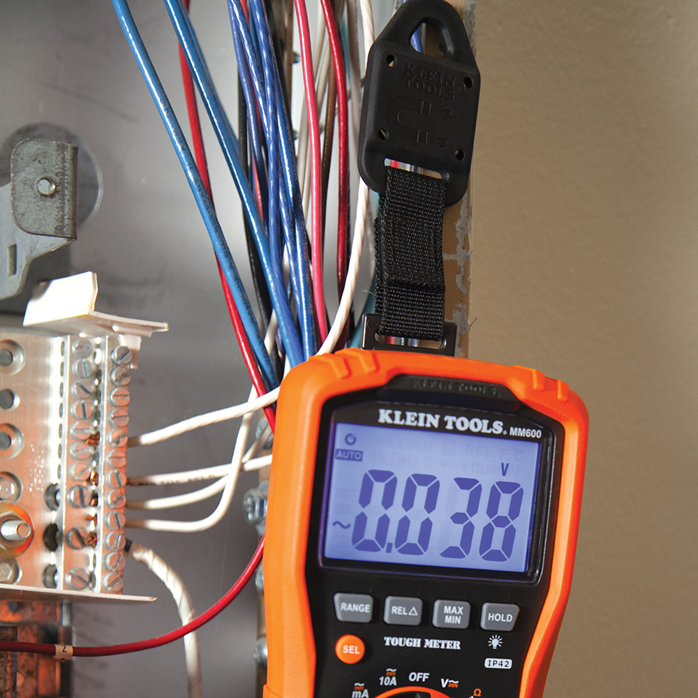 KLEIN Tools A-69417 Rare-Earth Magnetic Hanger with Strap for Multimeters & Clamp Meters - Image 6