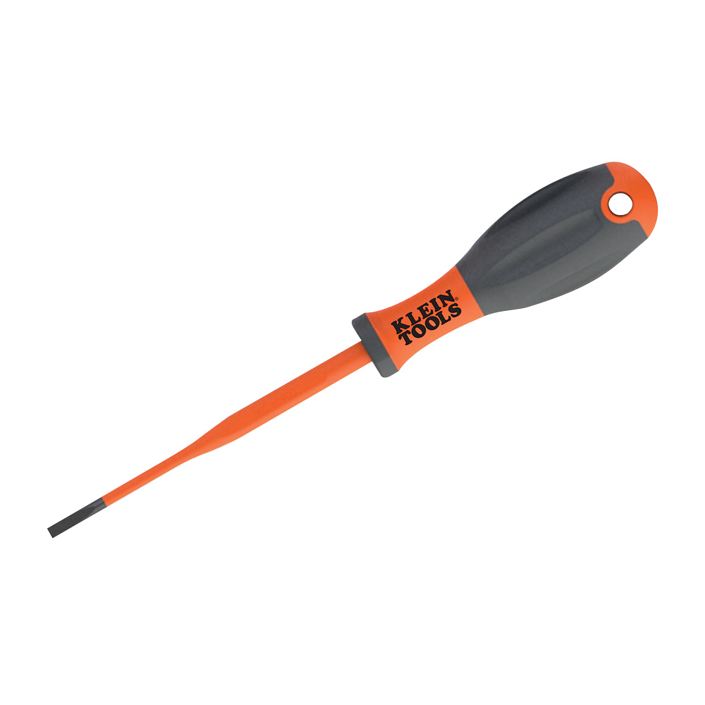 KLEIN Tools 32230INS VDE Insulated Electrician’s 100mm Screwdriver, 3.5mm CAB Tip Image