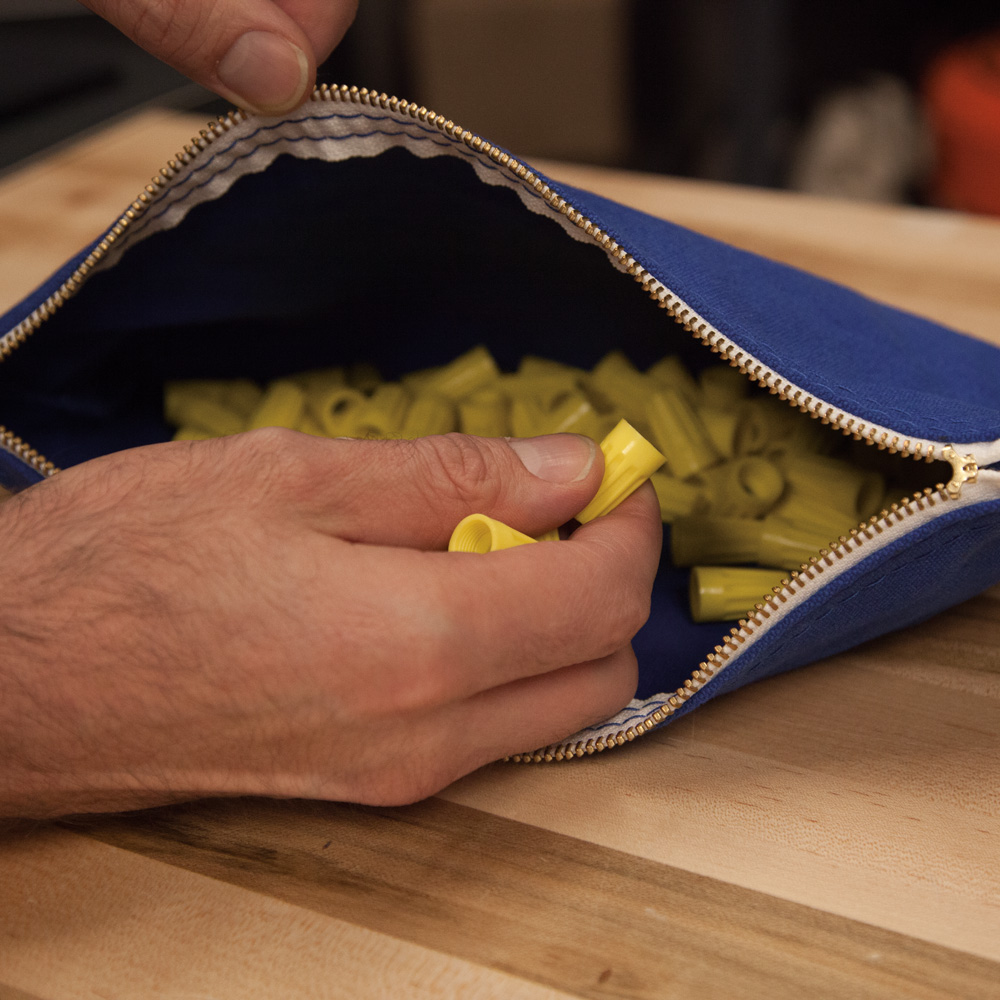 KLEIN Tools A-5140 Zippered Bags, Canvas Tool Pouches Olive/Orange/Blue/Yellow, 4-Pack - Image 7