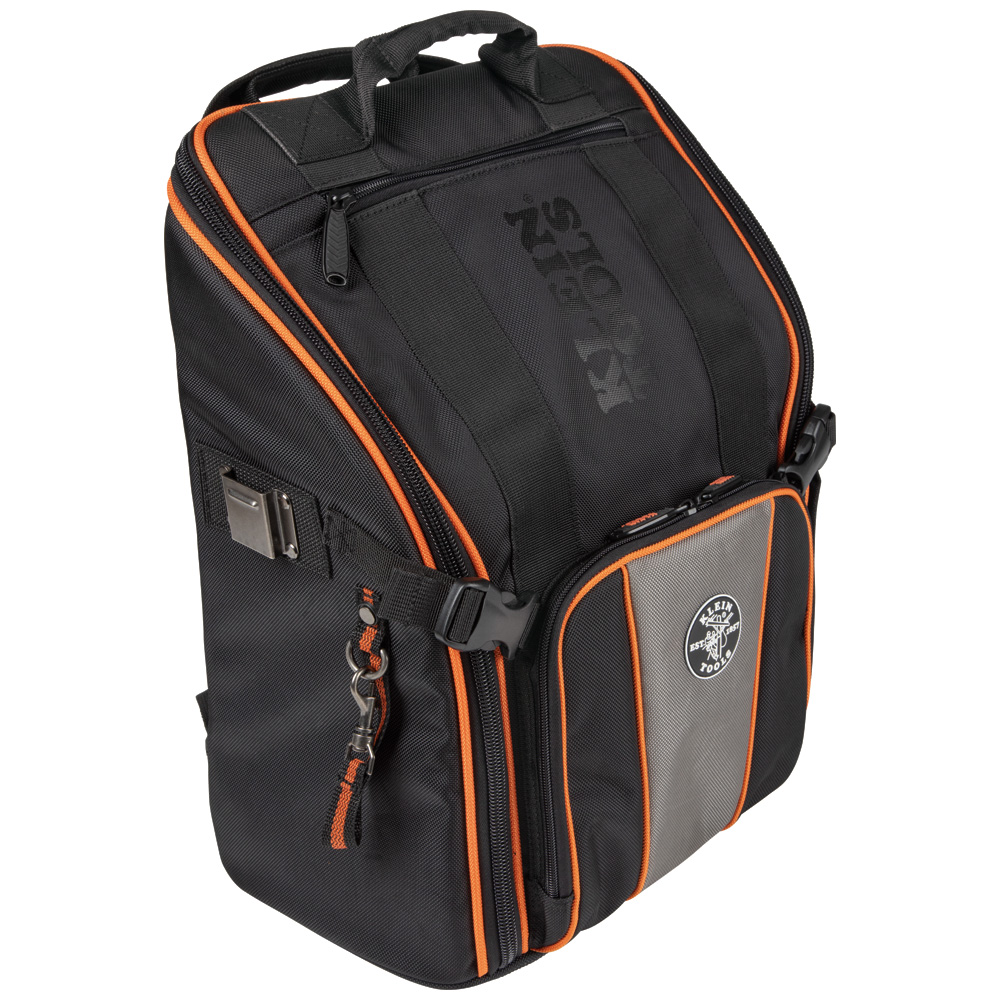 KLEIN Tools A-55655 Tradesman Pro™ Tool Station Tool Bag Backpack with Work Light Image