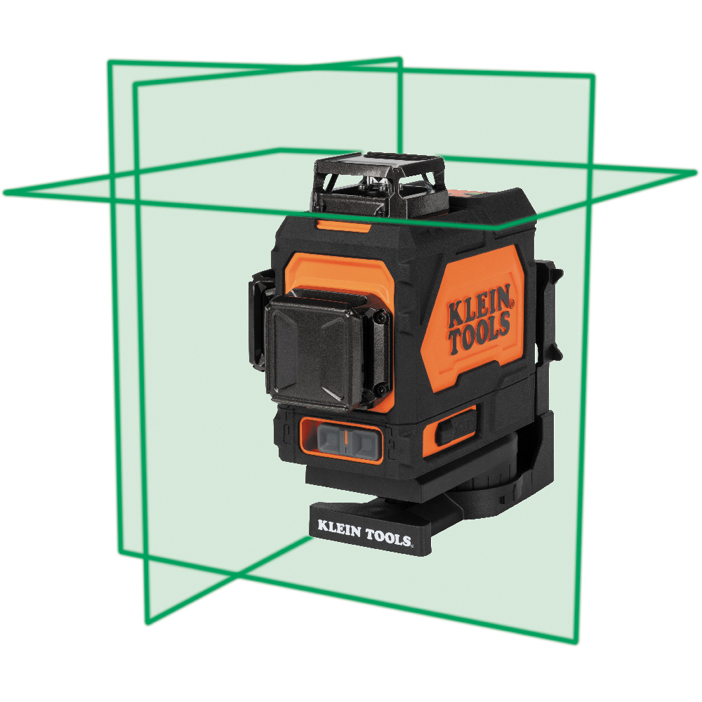 KLEIN Tools A-93PLL 3D 360 Degree Rechargeable, Self-Levelling Green Beam Planar Laser Level with Hard Carrying Case Image