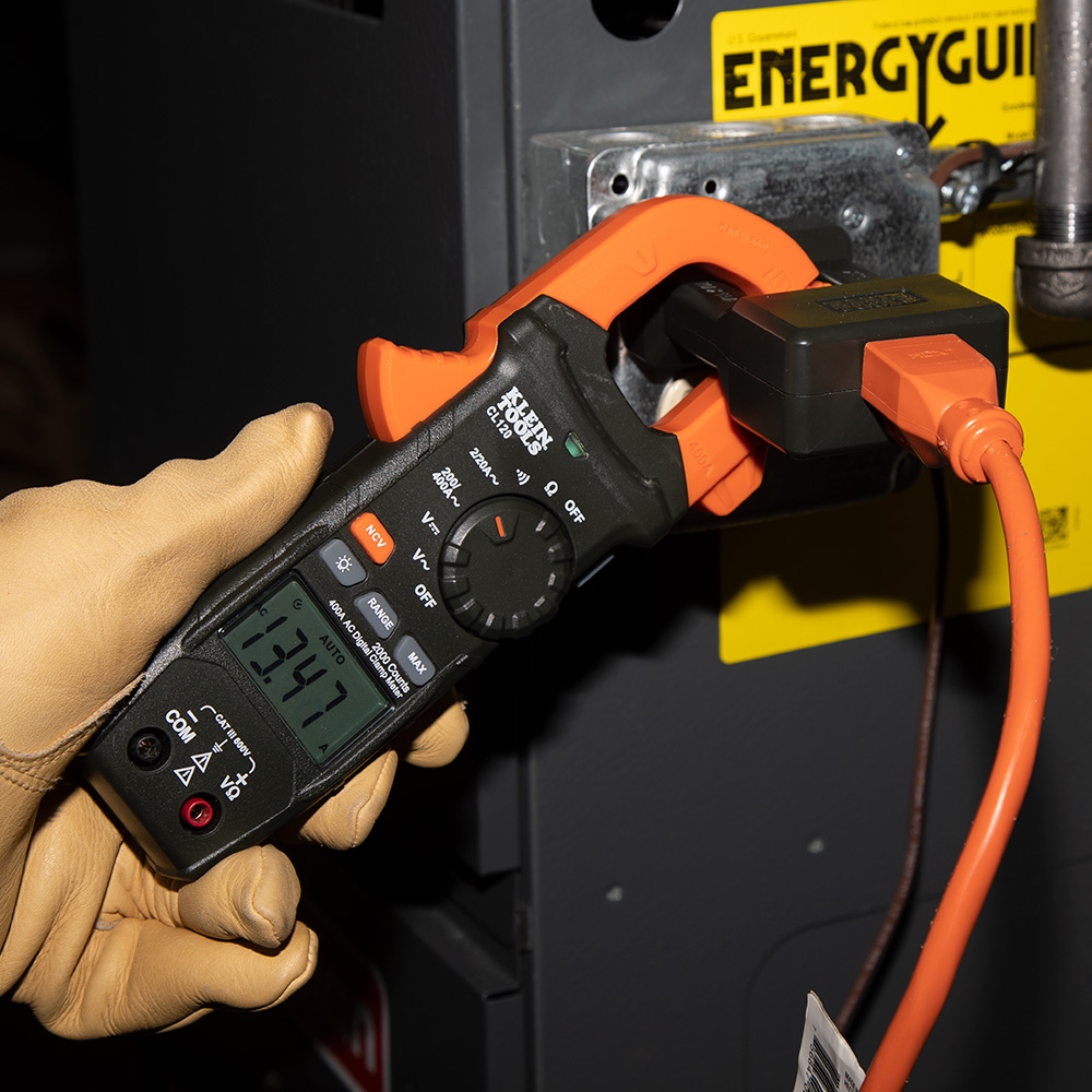 KLEIN Tools A-CL120 Digital Clamp Meter, AC Auto-Ranging 400Amp - Image 9