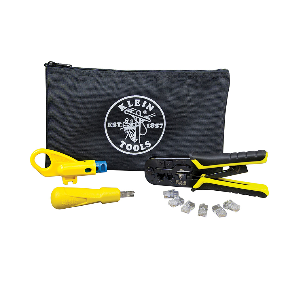 KLEIN Tools A-VDV026-212 Twisted Pair Installation Kit with Zip Pouch Image