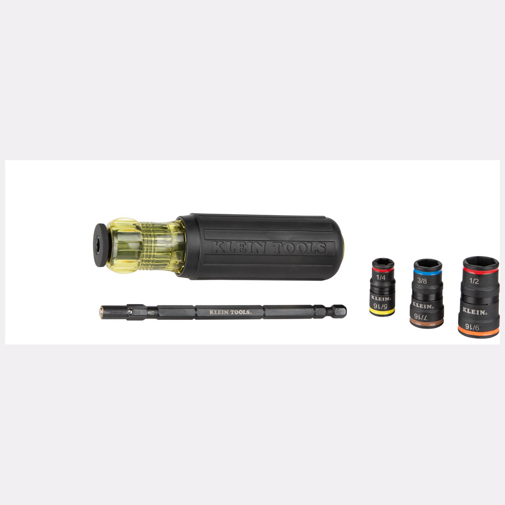 KLEIN Tools A-32910 7-in-1 Impact Rated Flip Socket Set with Handle - Image 3