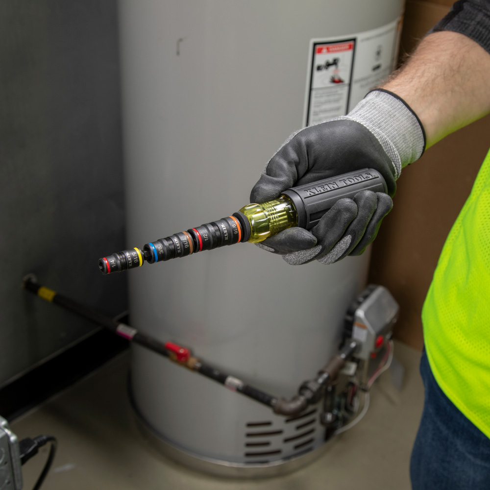 KLEIN Tools A-32910 7-in-1 Impact Rated Flip Socket Set with Handle - Image 9