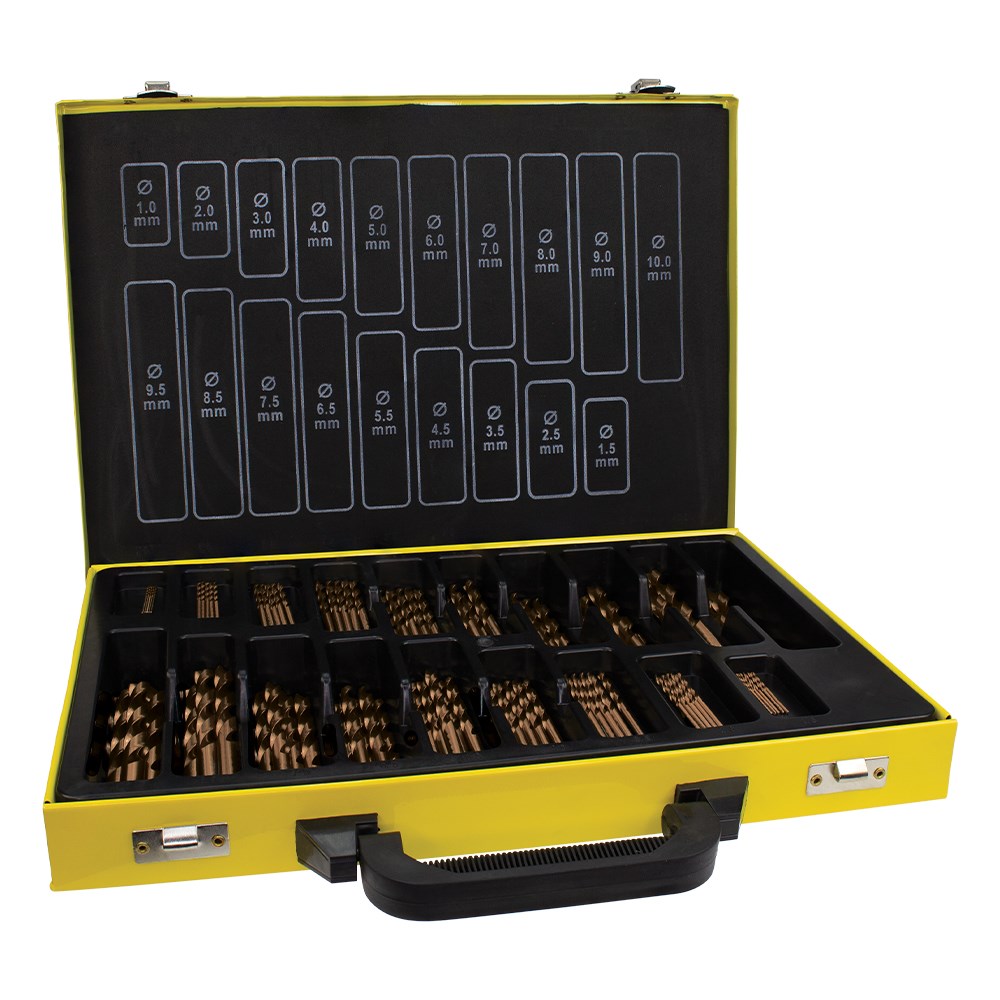 Alpha SM85CO Heavy Duty, HSS Cobalt Series Metric 85 Piece Set Metal Box 1mm-10mm Image
