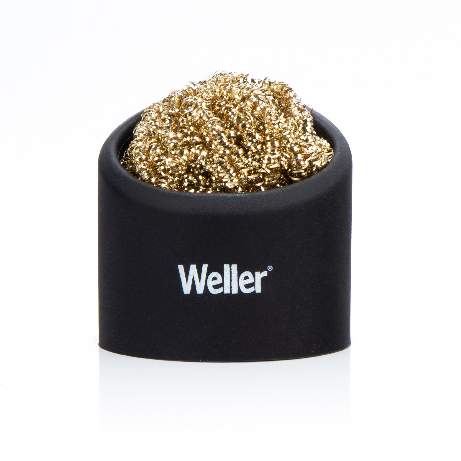 Weller WLACCBSH-02 Soldering Brass Sponge Tip Cleaner with Silicone Holder Image