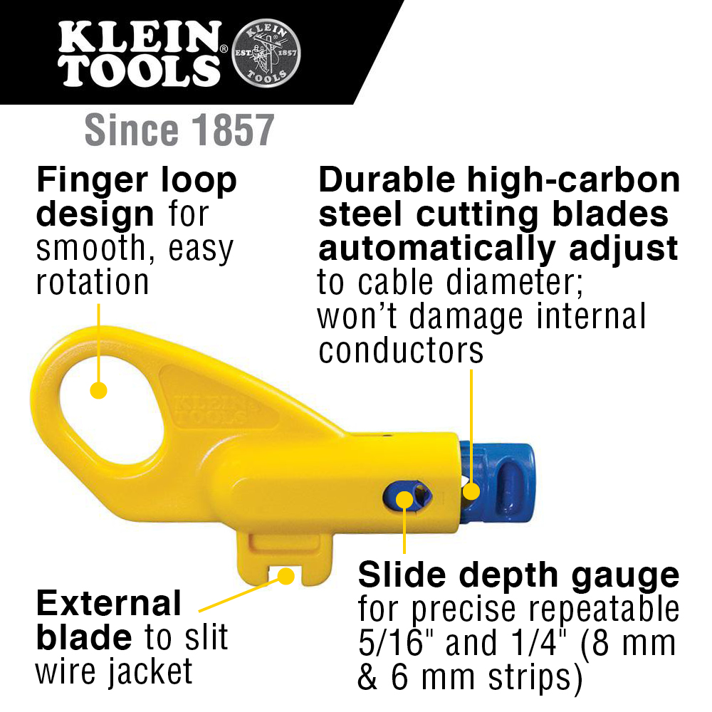 KLEIN Tools A-VDV110-261 Twisted Pair Radial Stripper - Image 5