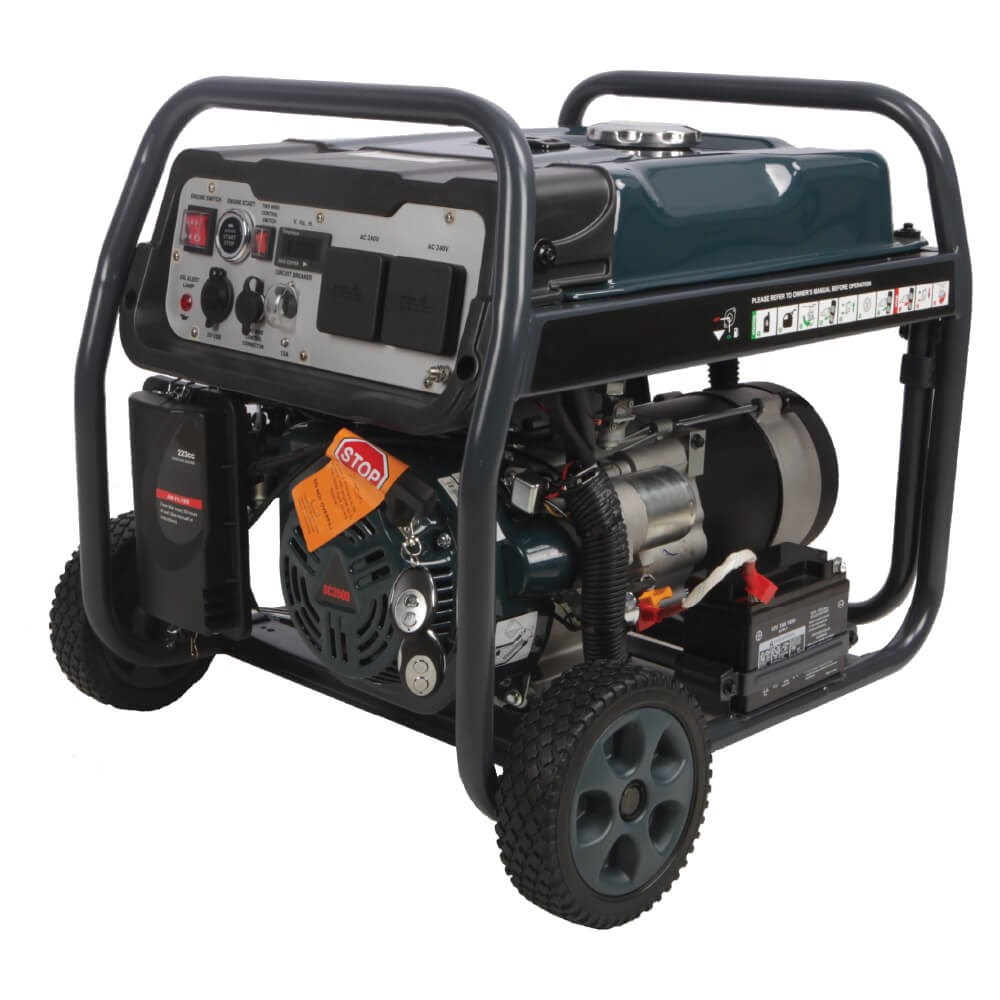 Welling & Crossley P3750 3.75kVa Portable Electric Generator with E-Start, 15l Fuel Tank 811625 Image