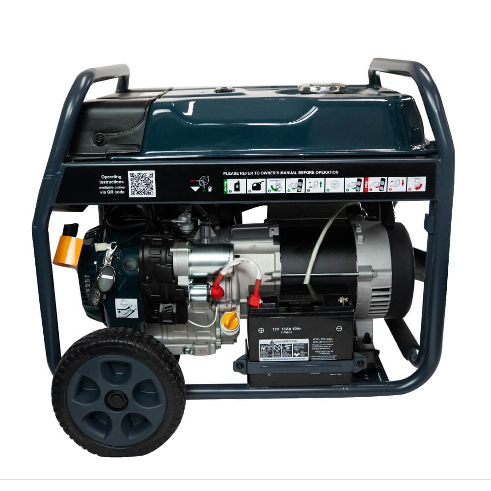 Welling & Crossley P8750 8.75kVa Portable Electric Generator with E-Start, 25l Fuel Tank 811626 - Image 2