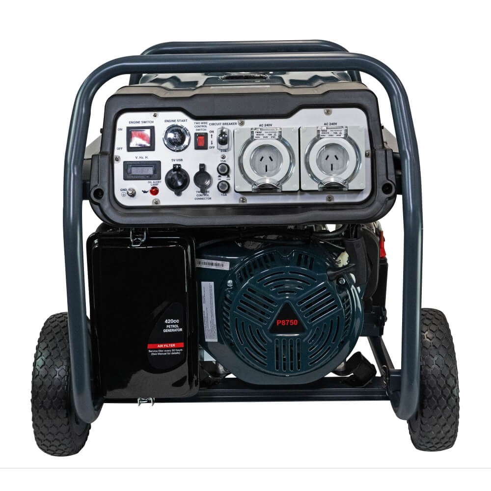 Welling & Crossley P8750 8.75kVa Portable Electric Generator with E-Start, 25l Fuel Tank 811626 - Image 3
