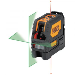 KLEIN Tools A-93LCLGR Laser Level, Self-Leveling Green Cross-Line Laser Level with Red Plumb