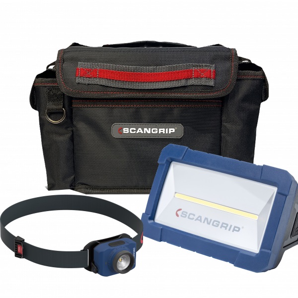 SCANGRIP 03.5620FDP STAR & ZOOM LED Light 2 Piece Combo Kit with Carry Bag