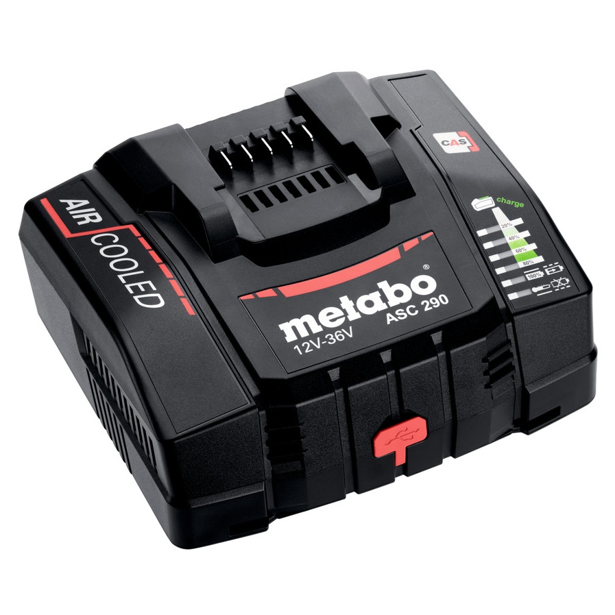 Metabo ASC 290 12V -36V Ultra Fast Air Cooled Battery Charger CAS Lithium-Ion 627374000 Image