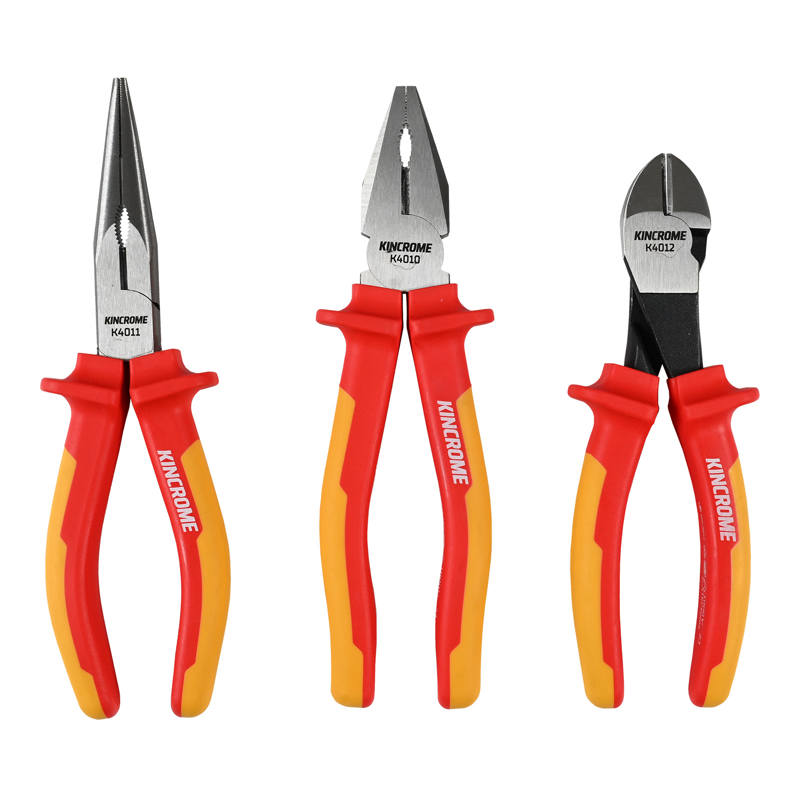 Kincrome K4009 VDE 1000V Insulated Pliers Set 3 Piece Image