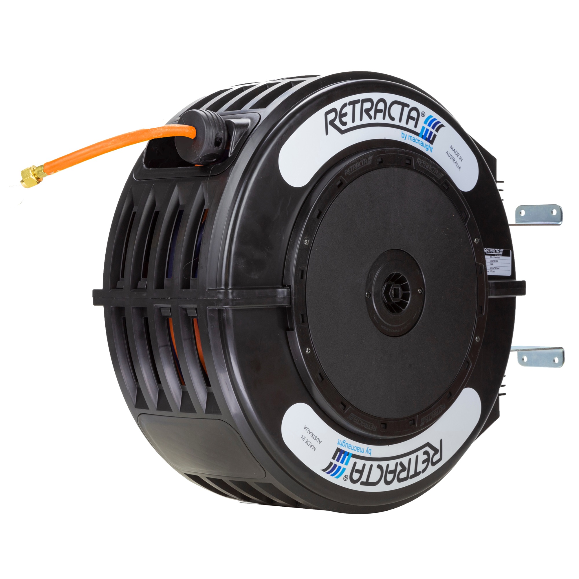 Macnaught LPG220K-04 RETRACTA Shadow R3 Premium Welding Gas LPG 5mm (3/16”) x 20m Reel Black Image