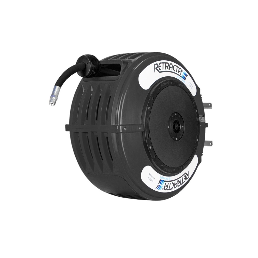 Macnaught OMP415K-01 RETRACTA Shadow R3 Oil Reel 1/2″x15m Hose Black Case Image