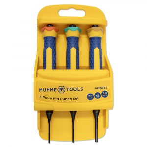 Mumme Tools 4PPSET3 Pin Punch Set 3 Pieces 2mm, 2.5mm & 3mm Pins