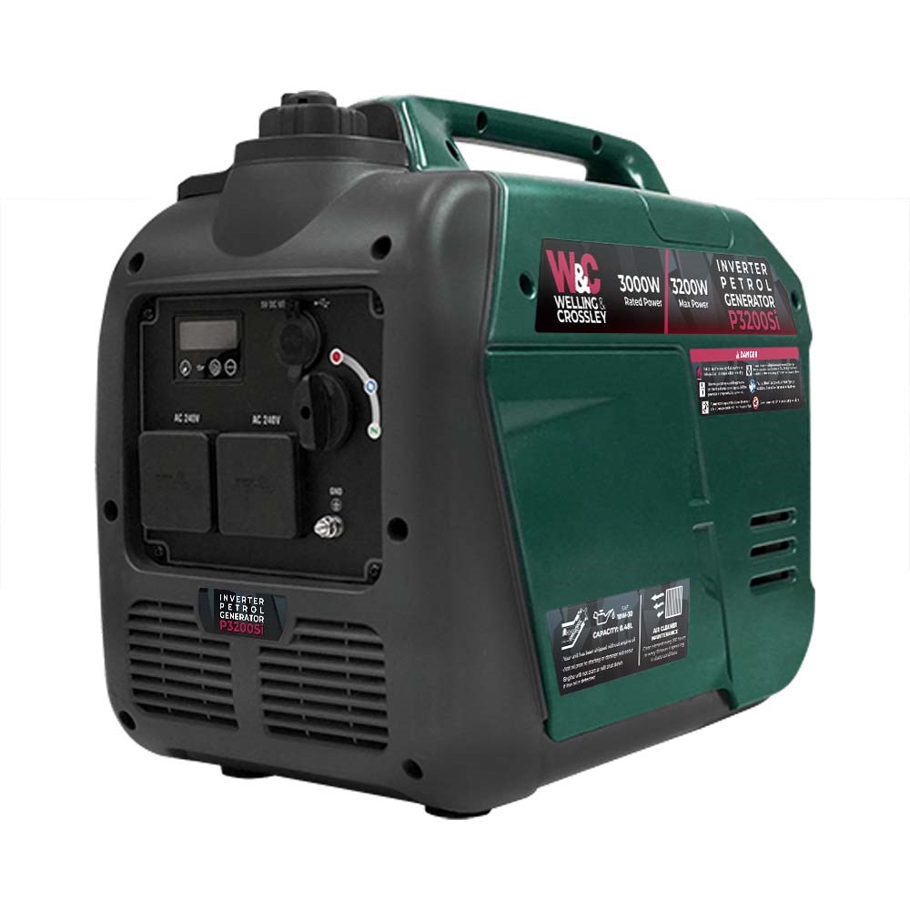 Welling & Crossley P3200Si 3200W Portable Smart Silent Inverter Petrol Generator 811989 Image
