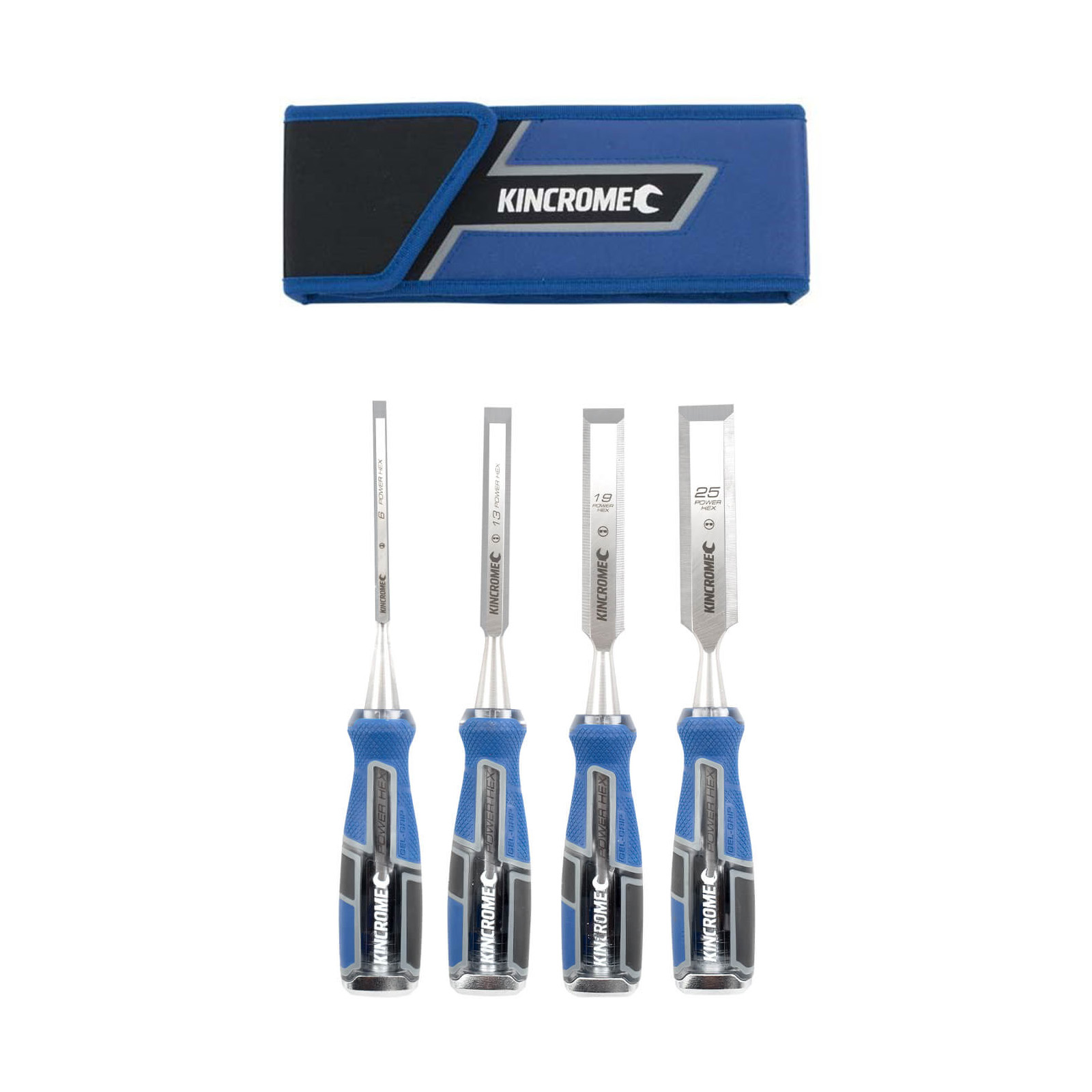 Kincrome K9209 4 Piece Wood Chisel Set Image