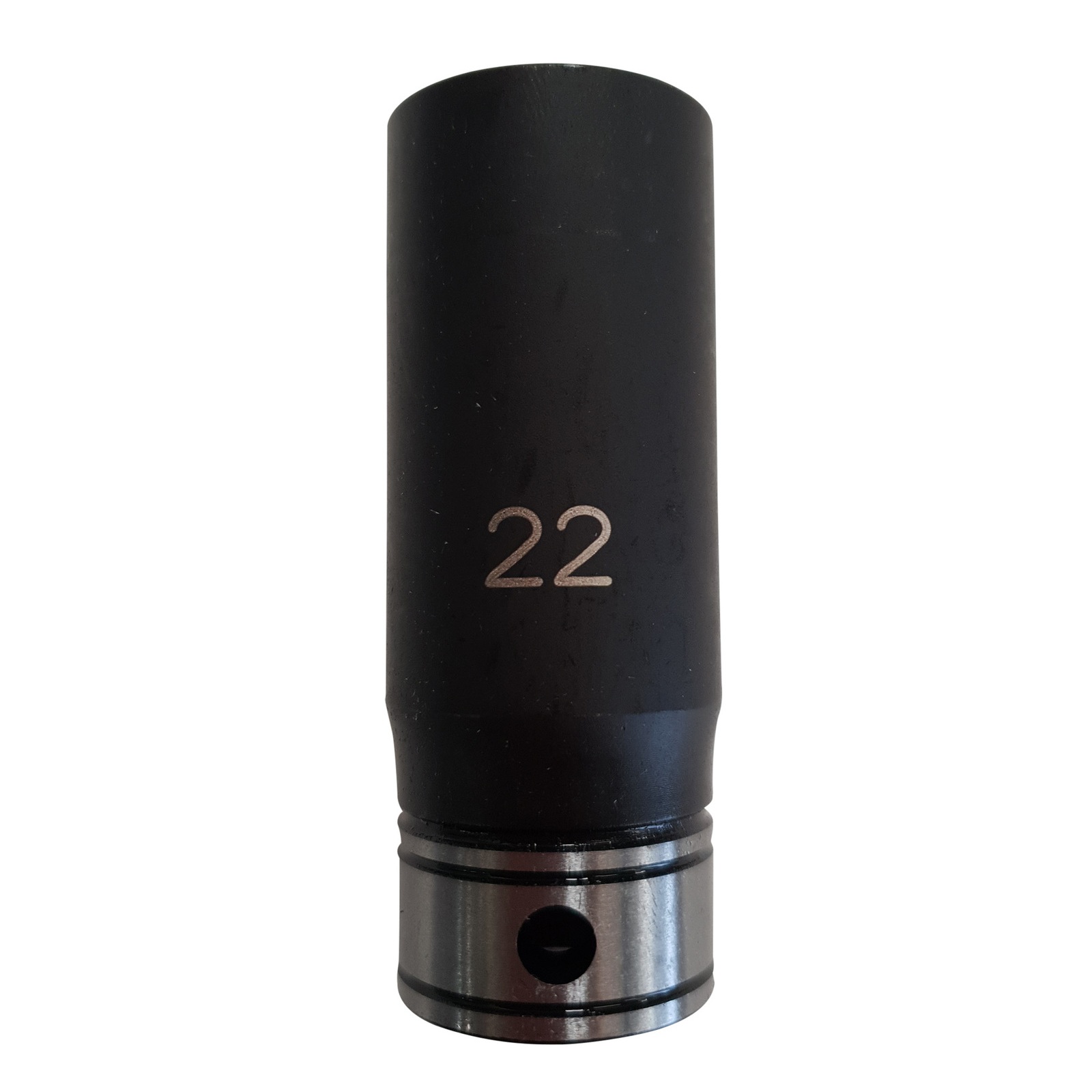 Dual Action 1124022B 1/2″ Square Drive Thin Wall Standard & Impact Deep Socket 6 Point 22mm Metric Image