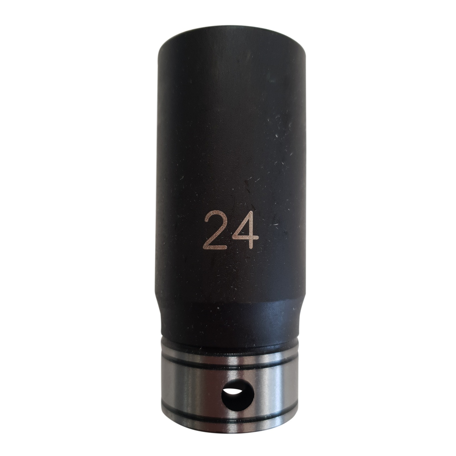 Dual Action 1124024B 1/2″ Square Drive Thin Wall Standard & Impact Deep Socket 6 Point 24mm Metric Image