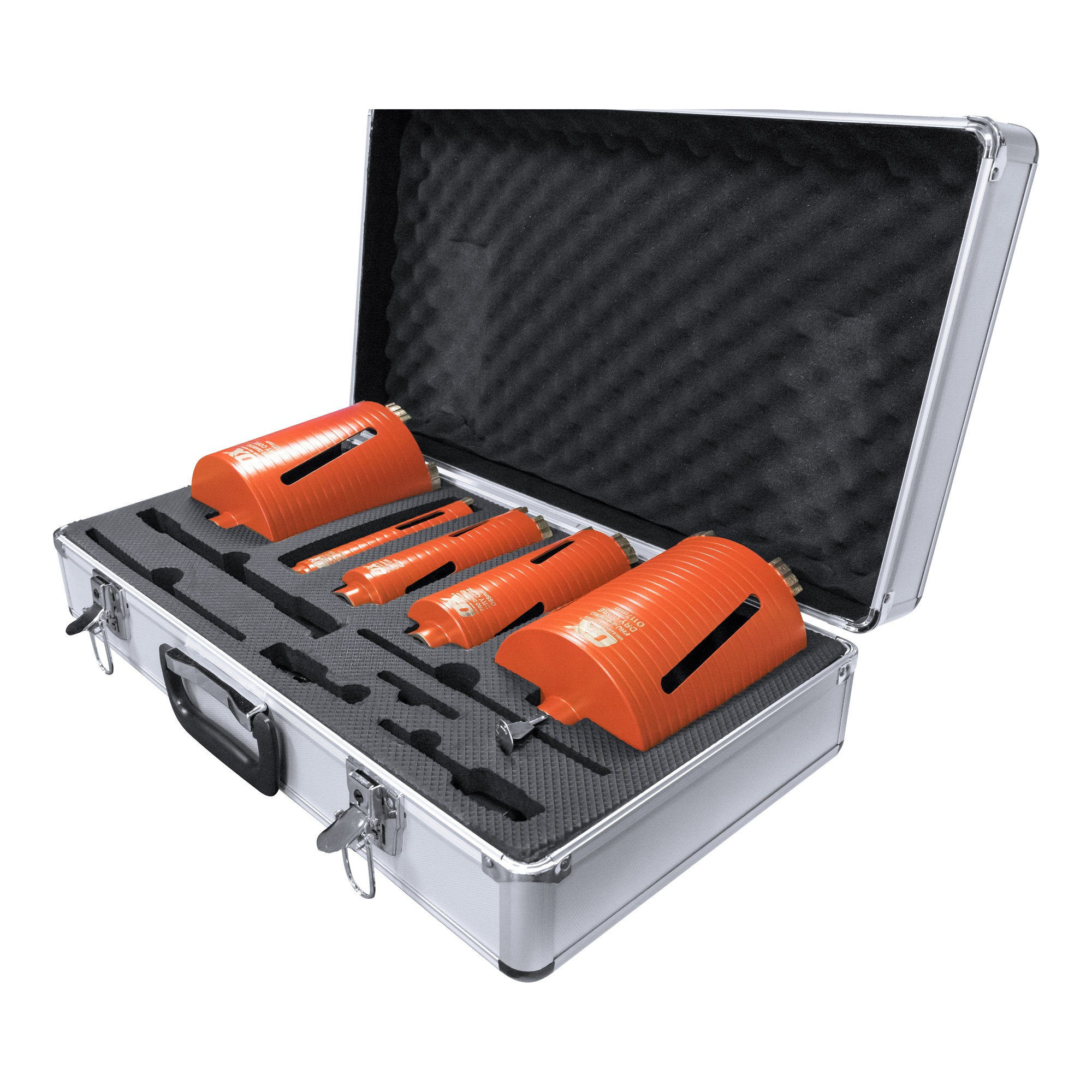 OX Tools OX-PCC-5 Professional 5 Piece Dry Core Drill Kit in a Case Image