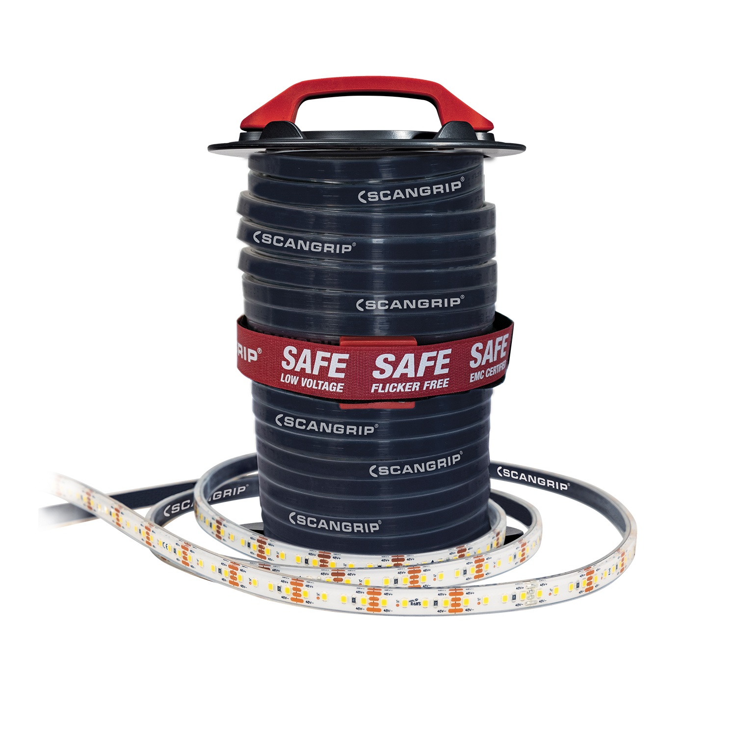 SCANGRIP 03.5816 ROPE LIGHT 25m Approved Flexible Rope Light, Low Voltage 48V, 20000 Lumens IP65 with Reel Image