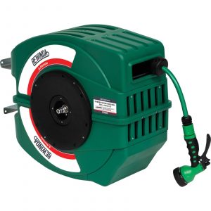 Alemlube AR1225GWG REWINDA Garden Water Hose Reel 25m x 12mm Includes Lead In Hose
