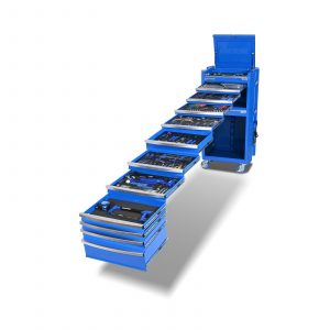 Kincrome K1954 CONTOUR® Workshop Chest & Trolley Tool Kit 480 Piece 11 Drawer (29″) Blue