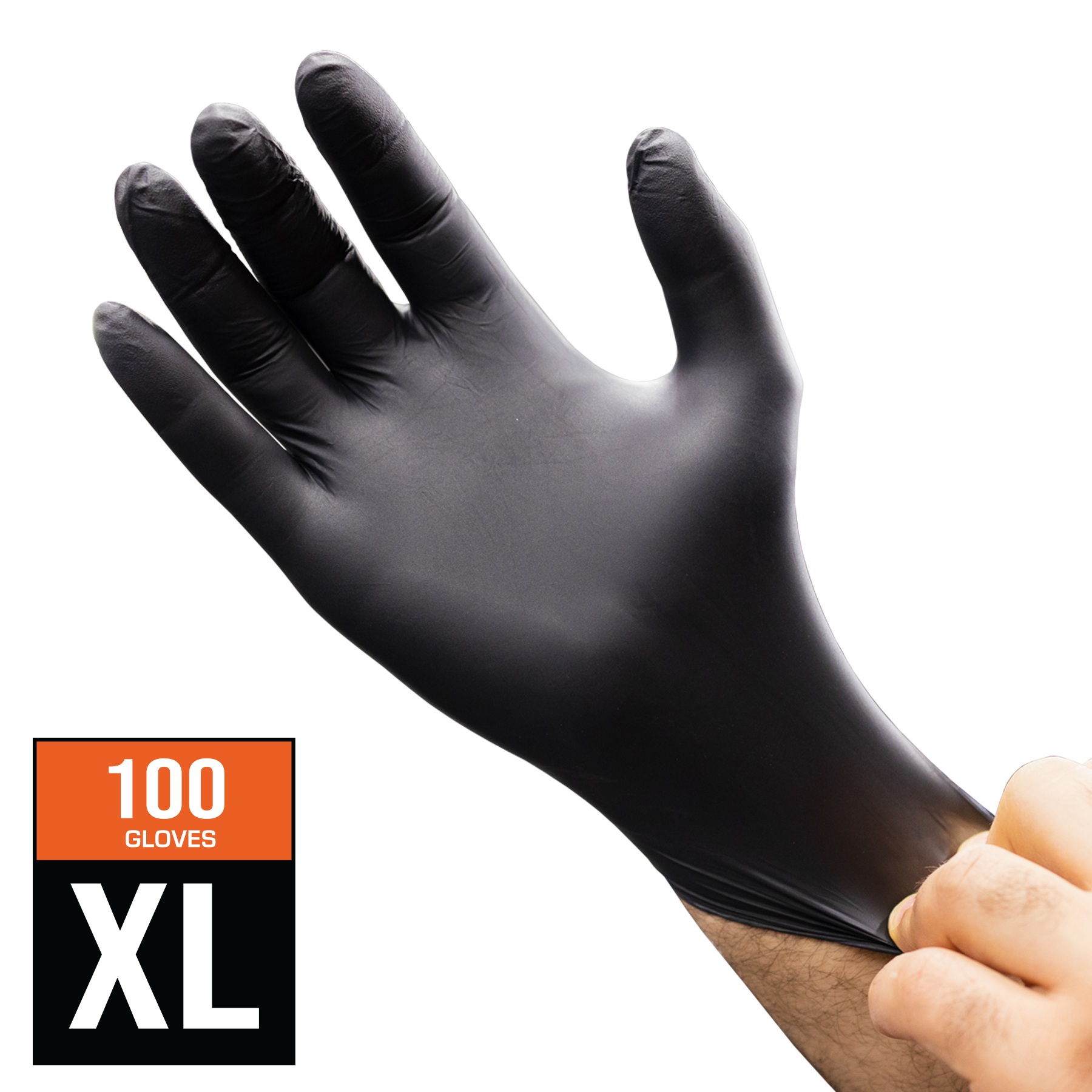 SP Tools SP68804 Heavy Duty Disposable Nitrile Gloves, Powder Free Ambidextrous Box of 100 – Extra Large (XL) Image