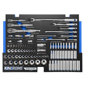 Kincrome EVA403T EVOLUTION 92 Piece Sockets & Accessories EVA Tray Set
