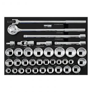 Kincrome EVA905T CONTOUR® 3/4" Square Drive 36 Piece Sockets & Accessories EVA Tray Set