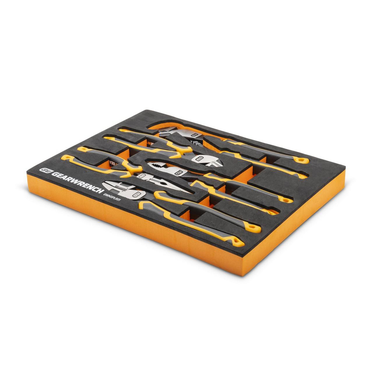 GEARWRENCH GWMSPLR01 5 Piece PITBULL Cushion Grip Pliers Set in EVA Foam Storage Tray - Image 3