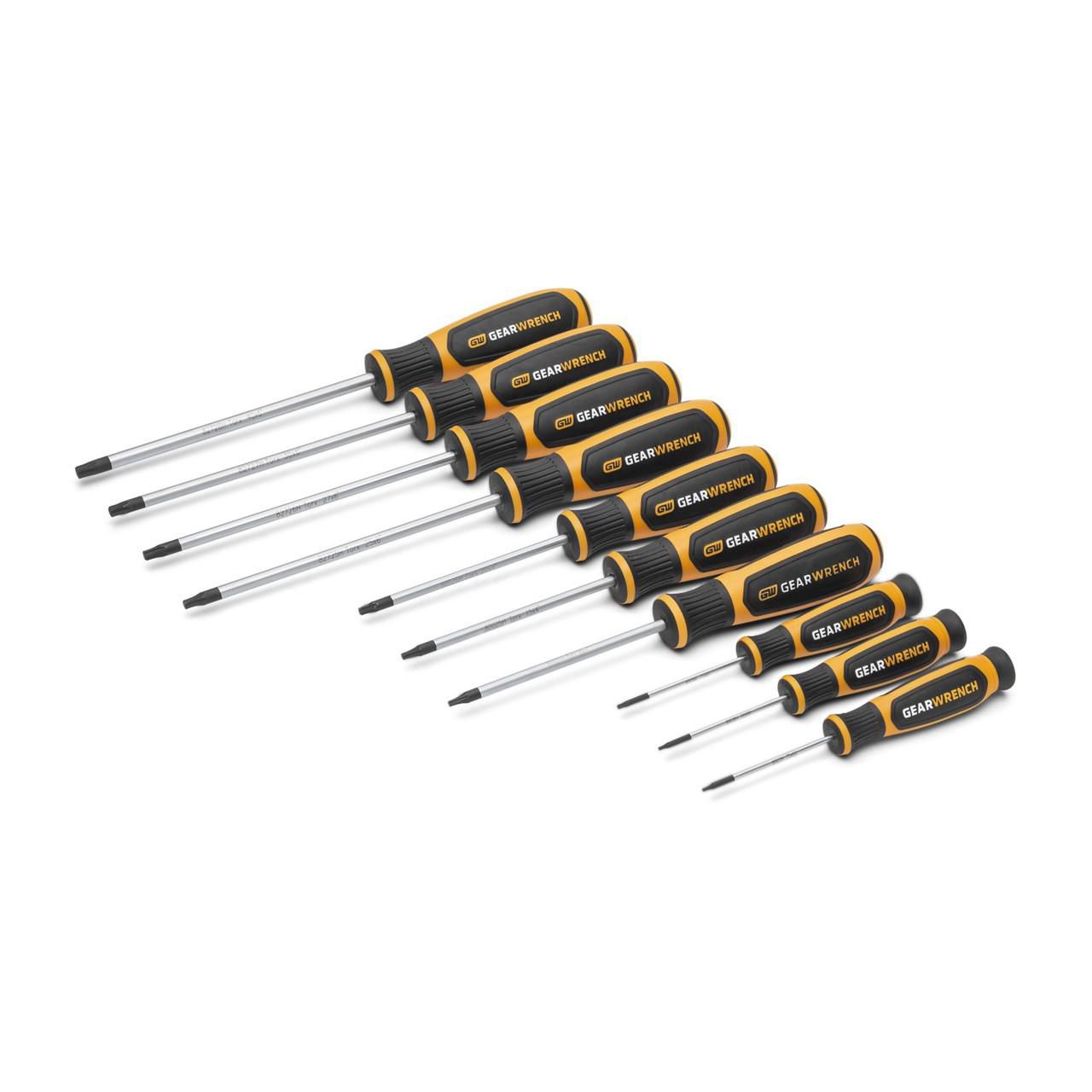 GEARWRENCH GWMSSCRTX 10 Piece Torx® Dual Material Screwdriver Set in EVA Foam Storage Tray - Image 4