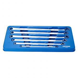 Kincrome K3063 6 Piece 0° Offset Extra Long Ring Set - Metric