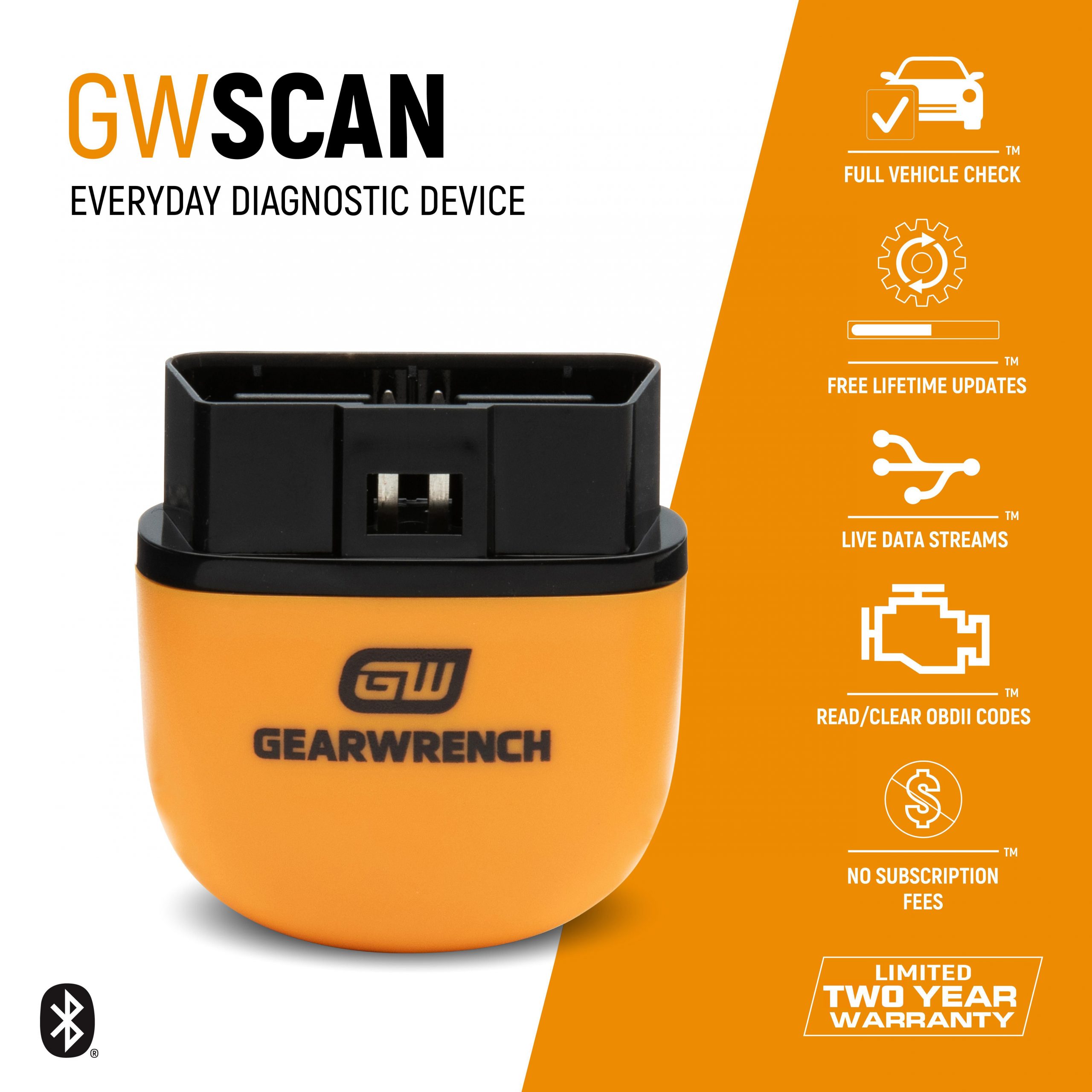 GEARWRENCH GWSCAN Everyday Diagnostic Tool Bluetooth OBDII Tester - Image 5