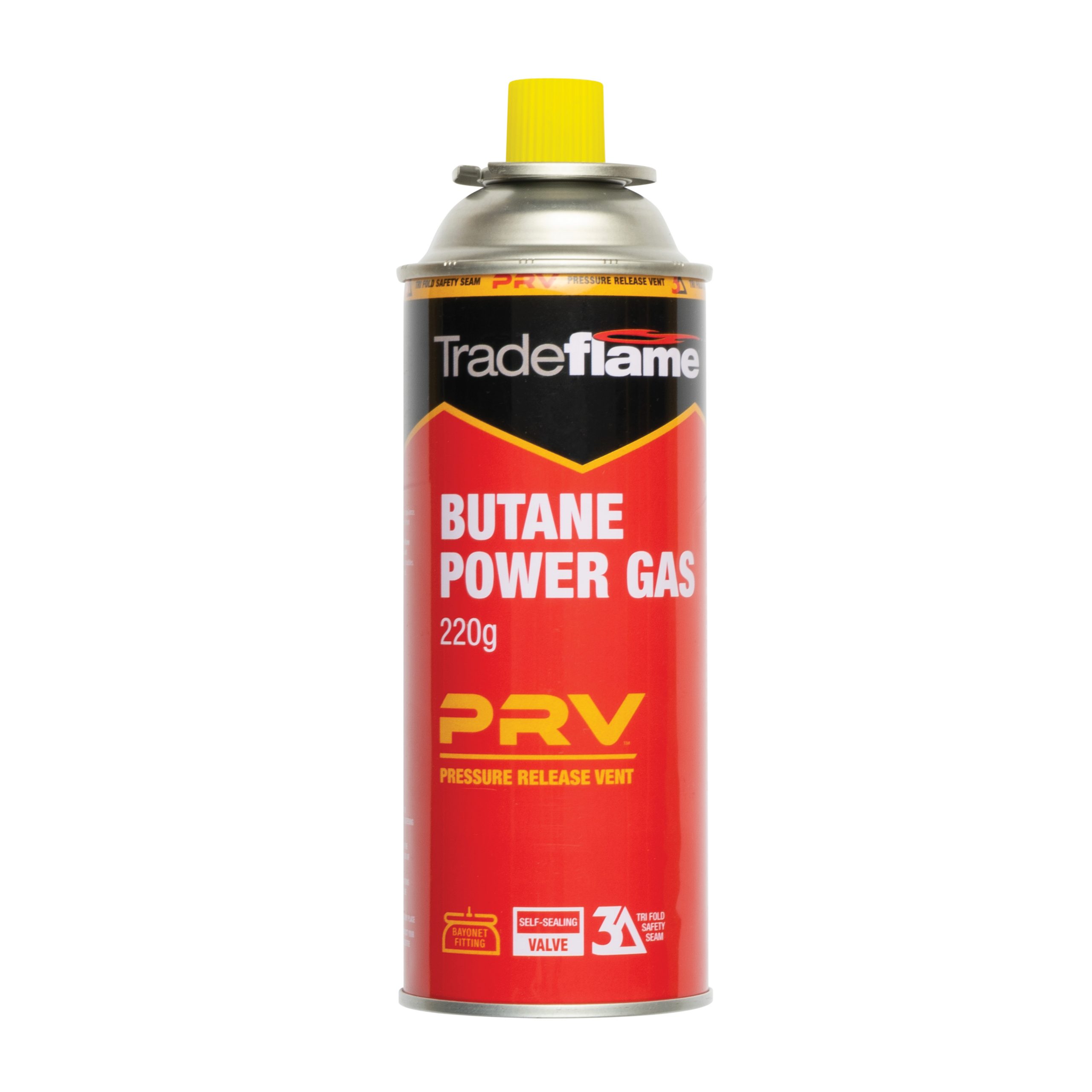 Tradeflame 326595 PRV™ Power Gas Butane Gas Cartridge Bayonet 220g Image